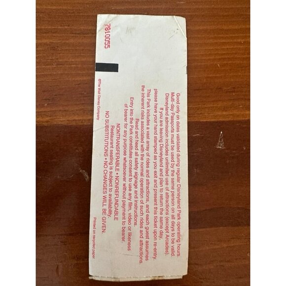 Vintage Disneyland One Day Passport Ticket - Southern California Resident (1997) - Picture 5 of 7